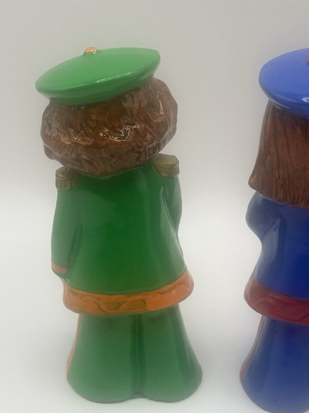 3 Mid Century Paper Mache Plaster Band Figurines Marching Christmas Japan Vntg - Picture 13 of 16